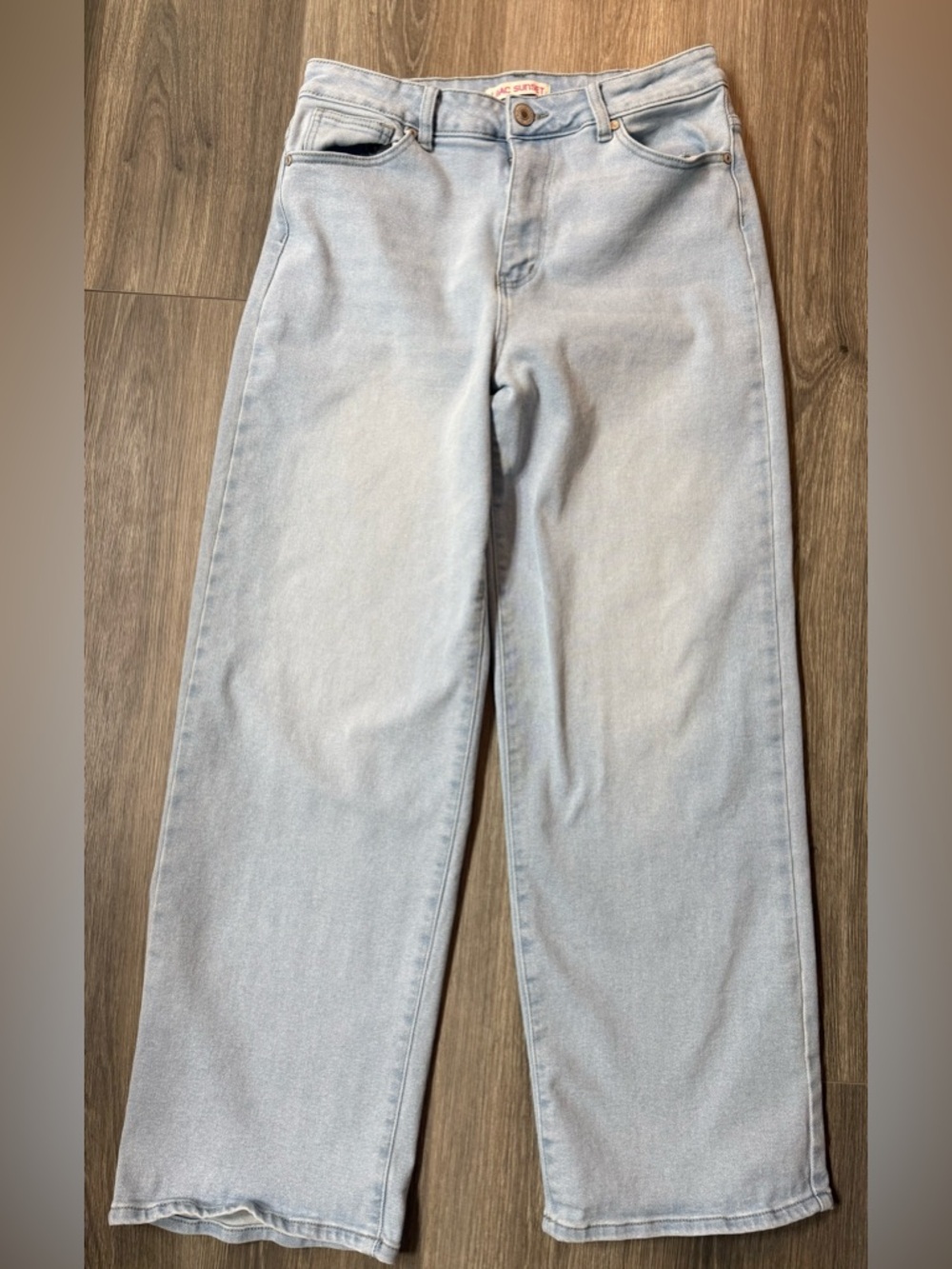 Lilac Sunset Wide Leg Light Wash Jeans Y2K Baggy High Rise Denim Festival